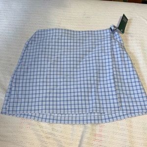 🆕Quality Blue Plaid Mini Skirt
